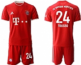 2020-21 Bayern Munich 24 TOLISSO Home Soccer Jersey,baseball caps,new era cap wholesale,wholesale hats